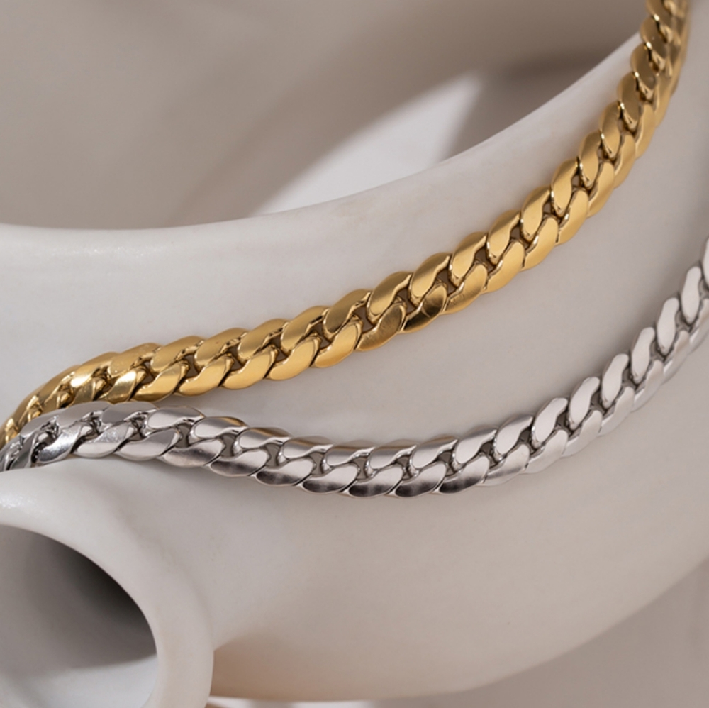 Perfect Silver Choker Chain Necklace - Picture 4 of 6